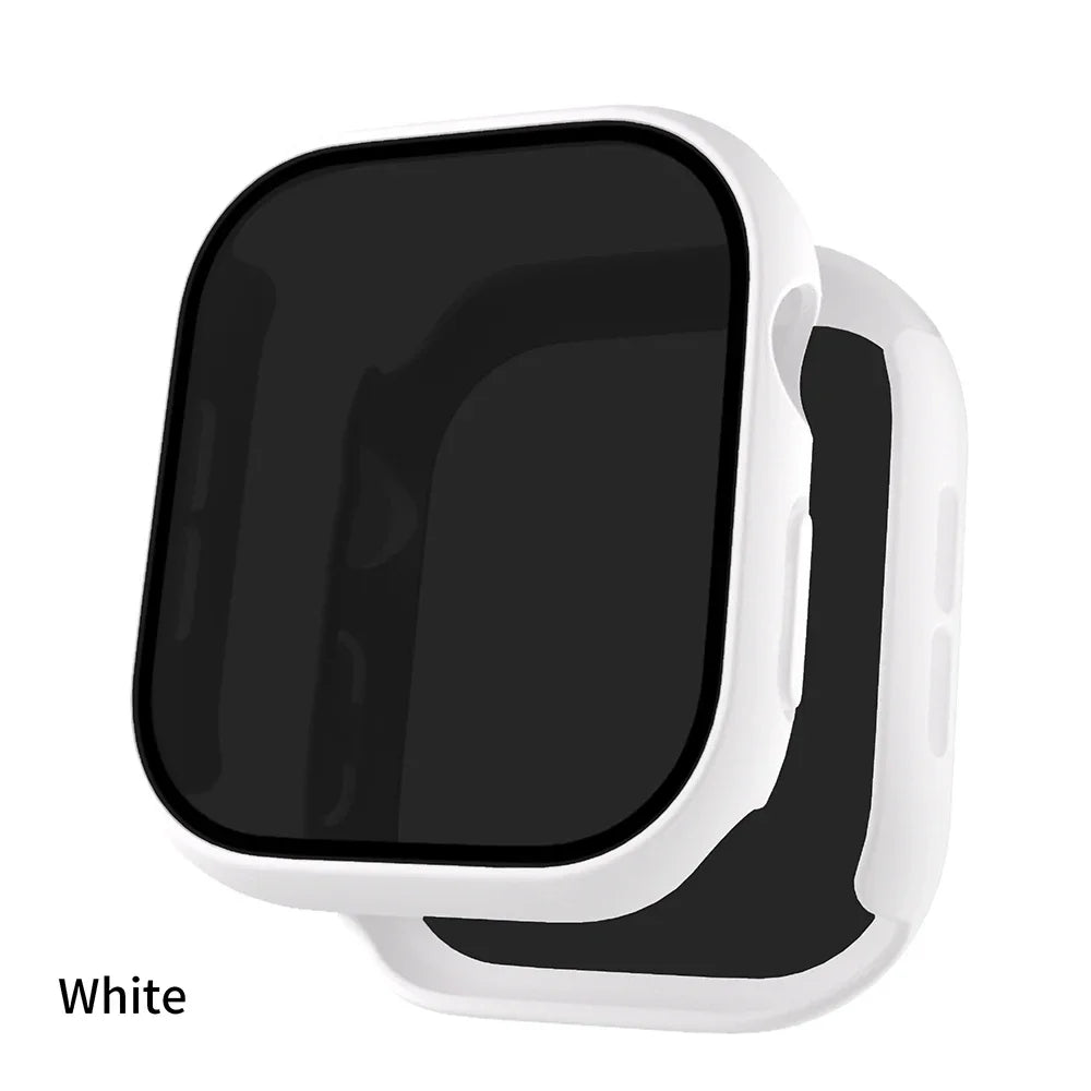 Privacy Glass+Case For Apple Watch 10 46mm 42mm Tempered Anti-Peeping Screen Protector Cover For iWatch series 10 Accessorie