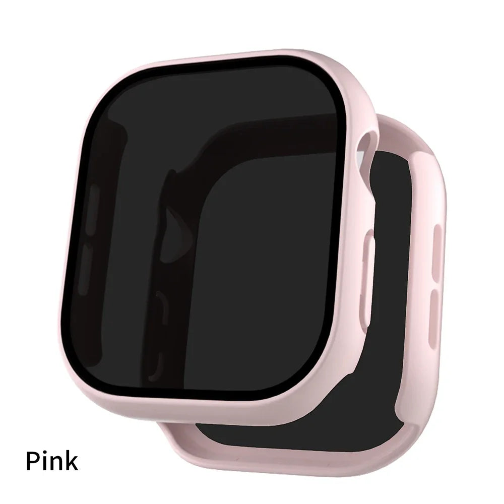 Privacy Glass+Case For Apple Watch 10 46mm 42mm Tempered Anti-Peeping Screen Protector Cover For iWatch series 10 Accessorie