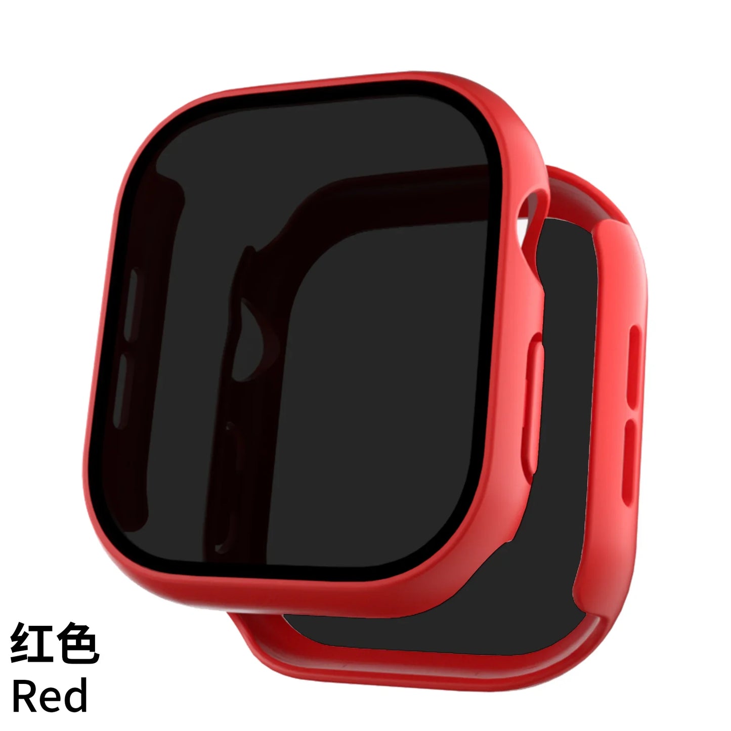 Privacy Glass+Case For Apple Watch 10 46mm 42mm Tempered Anti-Peeping Screen Protector Cover For iWatch series 10 Accessorie